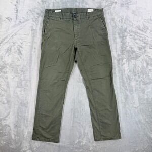 7 Diamonds Straight Fit Chino Pants Mens 32x32 Green Pants
